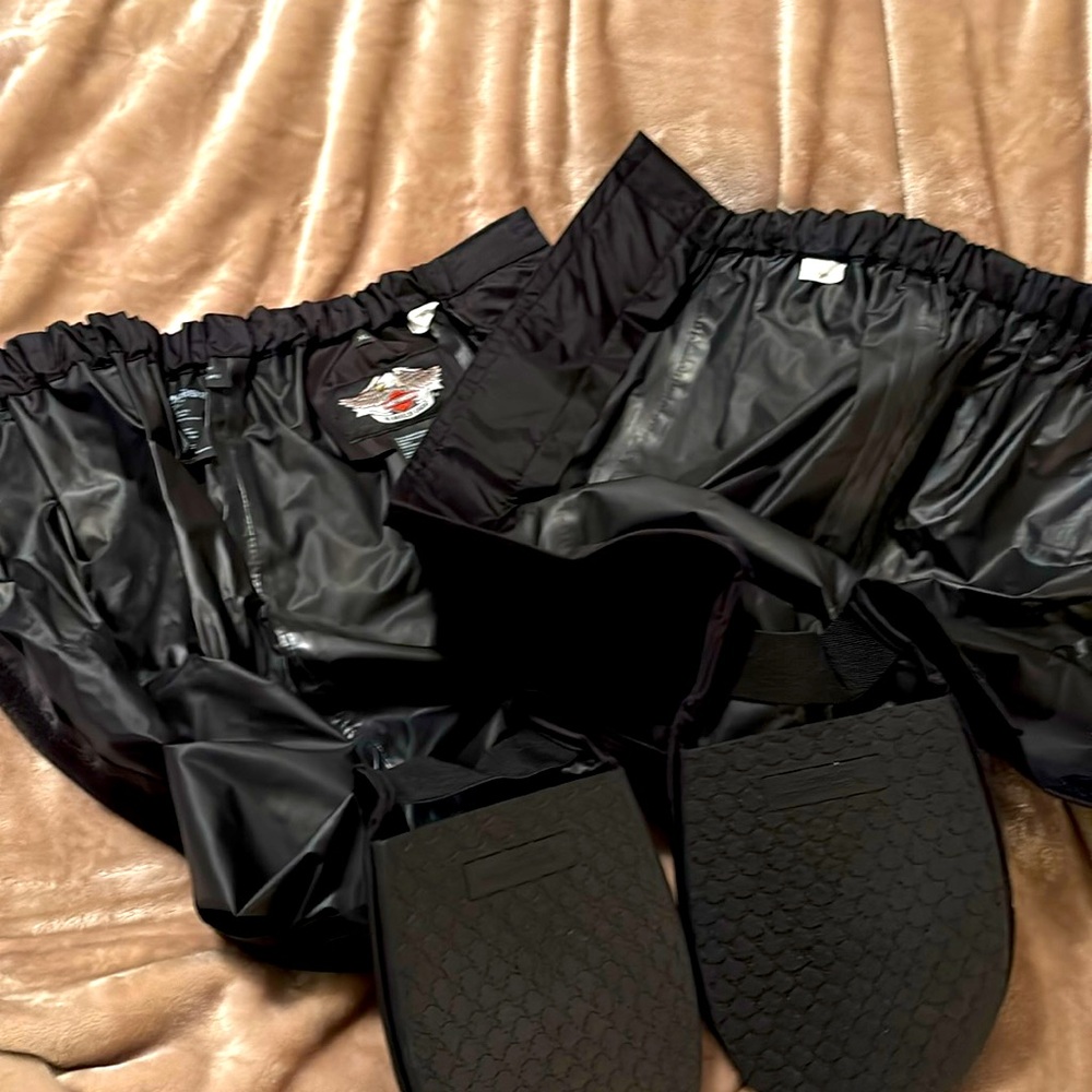 Harley Davidson Motorcycles Rain Slip Resistant Boot Covers Gaiters Size XL NEW - Picture 4 of 6
